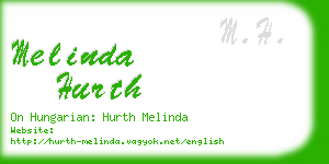 melinda hurth business card